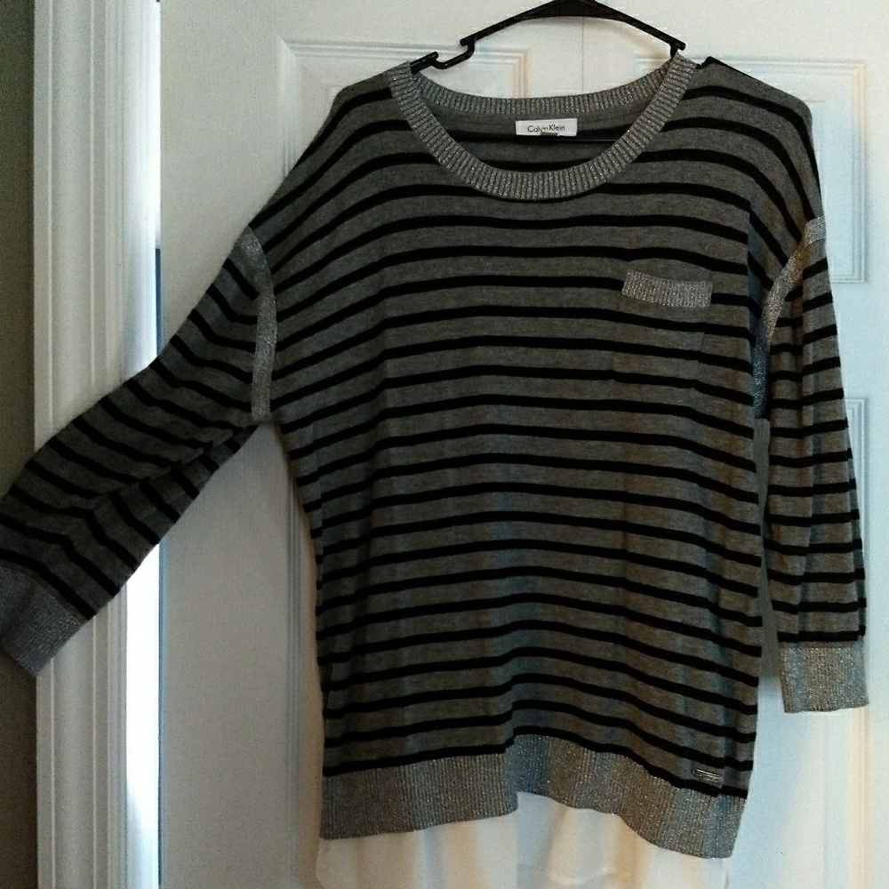 Calvin Klein 3/4 Sleeve Lightweight Sweater